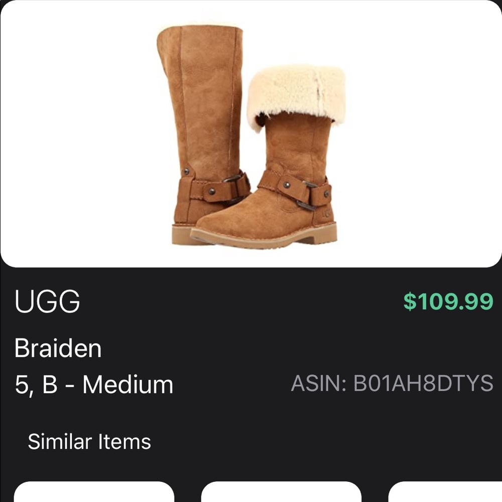UGG Braiden size 5